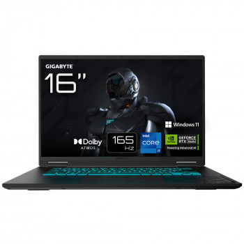 GIGABYTE Gaming A16 Ordinateur Portable - 16", 165Hz WUXGA, Intel Core i7-13620H, RTX 5060, 16Go DDR5, 1xSSD Gen4 1To, Win 11