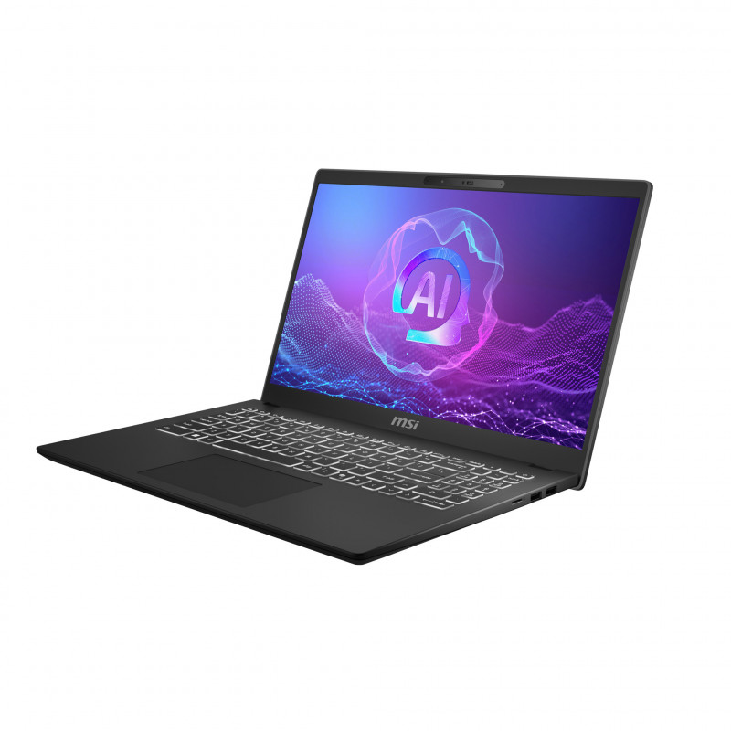 MSI Modern 15 H AI C2HMG-282FR Intel Core Ultra 9 285H Ordinateur portable 39,6 cm (15.6") Full HD 16 Go DDR5-SDRAM 512 Go SSD
