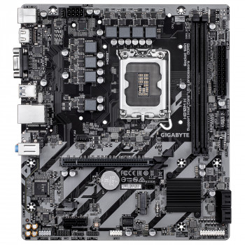 GIGABYTE H810M H Carte mère - Processeurs Intel Core Ultra (Série 2), VRM 4+1+2 phases, jusqu'à 6400 MHz DDR5, 1xPCIe 4.0 M.2,