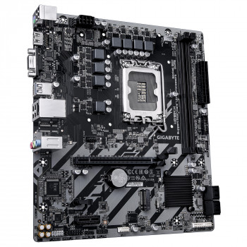 GIGABYTE H810M H Carte mère - Processeurs Intel Core Ultra (Série 2), VRM 4+1+2 phases, jusqu'à 6400 MHz DDR5, 1xPCIe 4.0 M.2,
