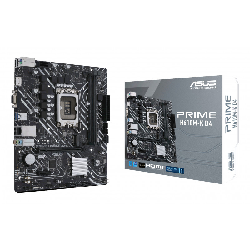 ASUS PRIME H610M-K D4 Intel H610 LGA 1700 micro ATX