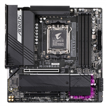 GIGABYTE B650M AORUS ELITE Carte mère - Compatible avec les processeurs AMD Ryzen 9000, VRM 12+2+2 phases, jusqu'à 8000 MHz
