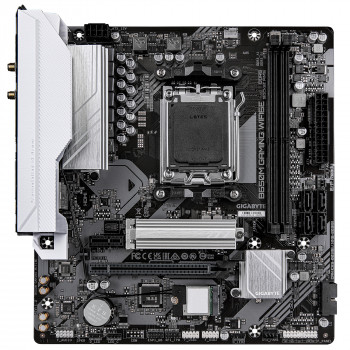 GIGABYTE B650M GAMING WIFI6E Carte Mère - Processeurs AMD Ryzen Série 9000, VRM 5+2+2 phases, jusqu'à 6400 MHz DDR5 (OC),