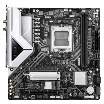 GIGABYTE B840M EAGLE WIFI6 Carte Mère – Processeurs AMD Ryzen 9000, 5+2+2 phases VRM, jusqu’à 7600 MHz DDR5 (O.C.), 1 x M.2