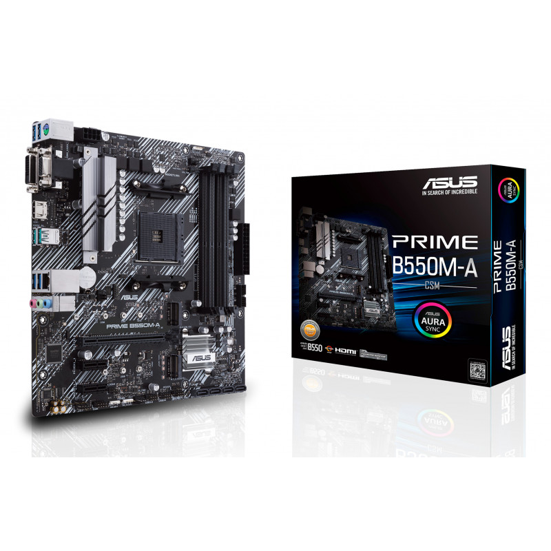 ASUS Prime B550M-A CSM AMD B550 Emplacement AM4 micro ATX