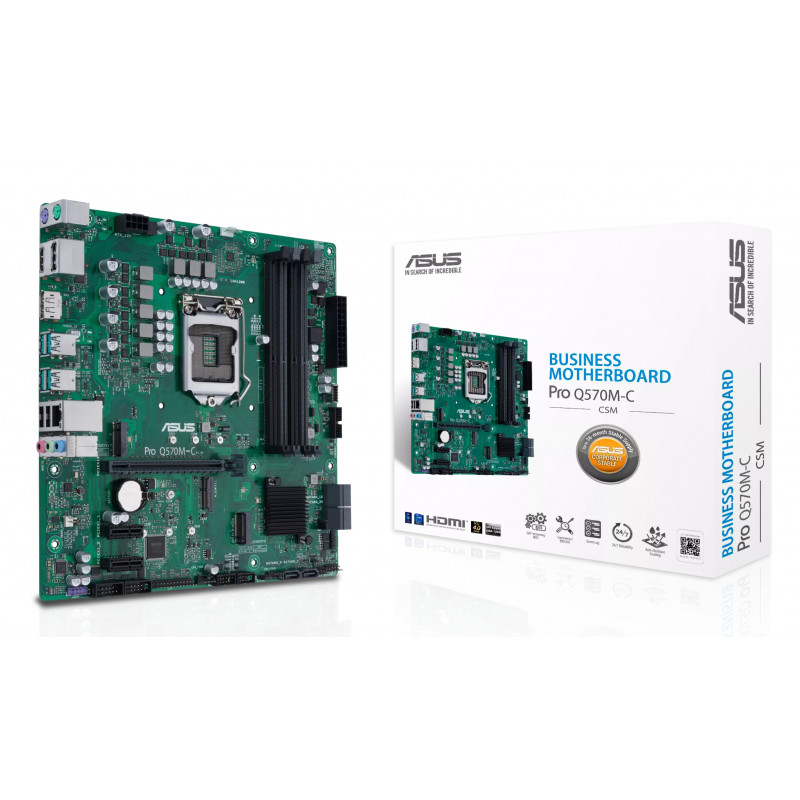 ASUS PRO Q570M-C CSM Intel Q570 LGA 1200 (Socket H5) micro ATX