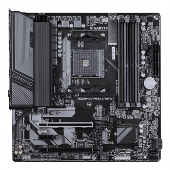 GIGABYTE B550M GAMING X WIFI6 Carte mère - Processeurs AMD Ryzen 5000, VRM 5+3 phases, jusqu'à 3200 MHz DDR4, 1x M.2 PCIe 4.0 +