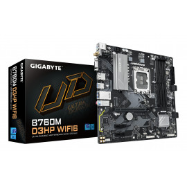 GIGABYTE B760M D3HP WIFI6 Carte mère - Compatible avec les processeurs Intel Core 14e génération, VRM numérique 4+1+1 phases,