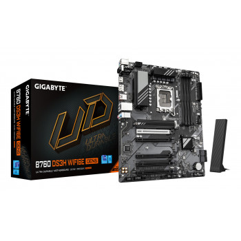 GIGABYTE B760 DS3H WIFI6E GEN5 Carte Mère – Compatible avec processeurs Intel Core 14e génération, VRM numérique 8+2+1 phases,
