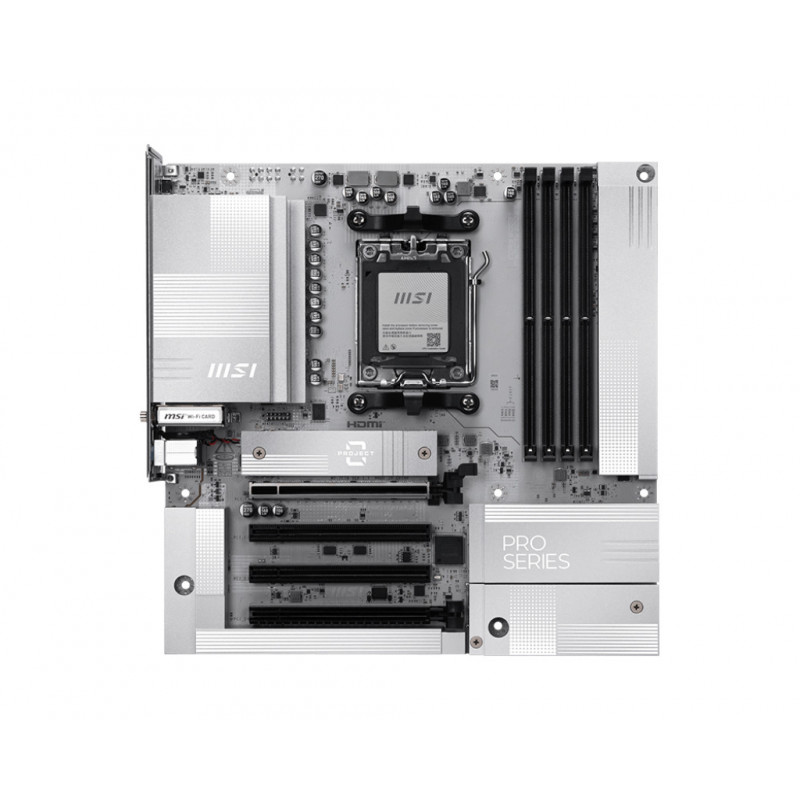 MSI AM5 PRO B850M-A WIFI PZ M-ATX AMD B850 Emplacement AM5 micro ATX
