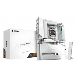 GIGABYTE X870 AORUS STEALTH ICE Carte Mère – Prend en charge les processeurs AMD Ryzen 9000, VRM numérique 16+2+2 phases,