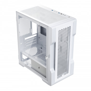 1STPLAYER T3-WH unité centrale Micro Tower Blanc