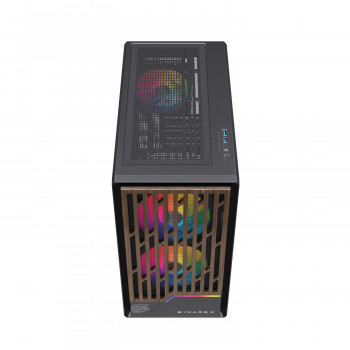 Einarex EXCS-PM-400R-B unité centrale Midi Tower Noir