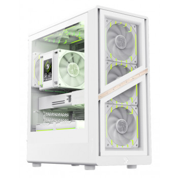 GameMax AERIS 330 GW Mini Tower Blanc