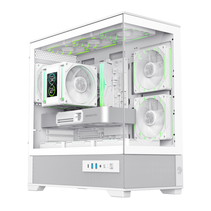 GameMax VISTA 2 MW Mini Tower Blanc