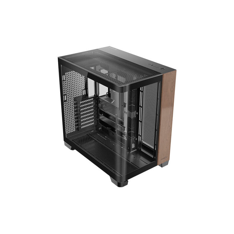 Antec C8 Curve Wood Full Tower Noir, Transparent, Bois
