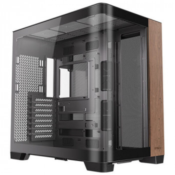 Antec C8 Curve Wood Full Tower Noir, Transparent, Bois