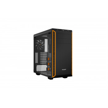 be quiet! Pure Base 600 Orange | Boîtier PC vitré, Mini ITX   Micro ATX   ATX,1 ventilateur Pure Wings 2 120 mm, 1 ventilateur