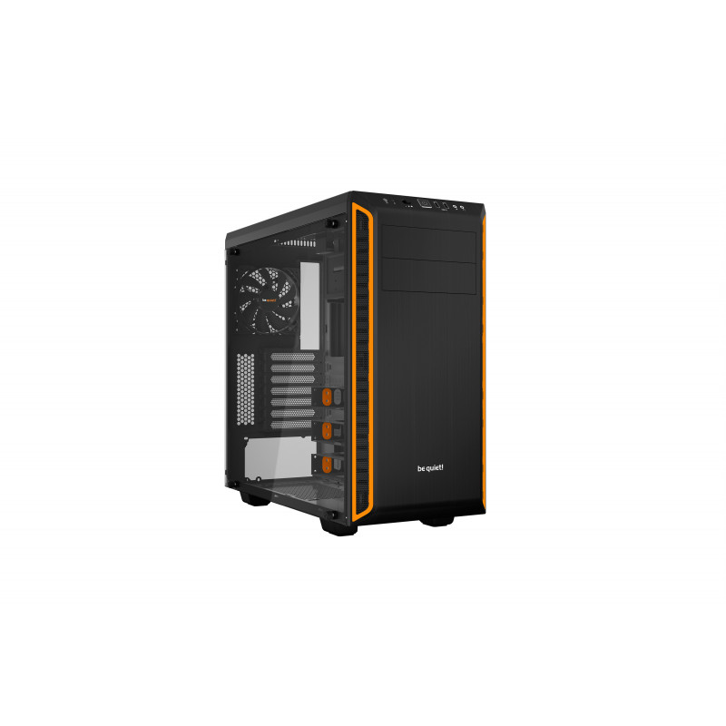 be quiet! Pure Base 600 Orange | Boîtier PC vitré, Mini ITX   Micro ATX   ATX,1 ventilateur Pure Wings 2 120 mm, 1 ventilateur