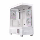 Einarex EXCS-PR-51DR-W unité centrale Midi Tower Blanc