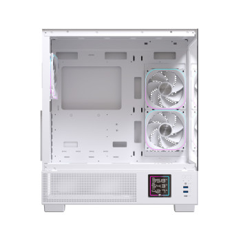 Einarex EXCS-PR-51DR-W unité centrale Midi Tower Blanc