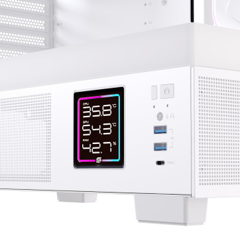 Einarex EXCS-PR-51DR-W unité centrale Midi Tower Blanc