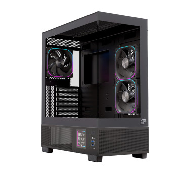 Einarex EXCS-PR-51DR-B unité centrale Midi Tower Noir
