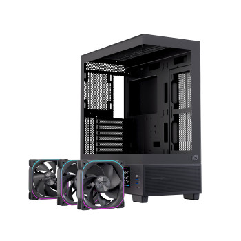 Einarex EXCS-PR-51DR-B unité centrale Midi Tower Noir