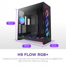 NZXT H9 Flow RGB+ Midi Tower Noir