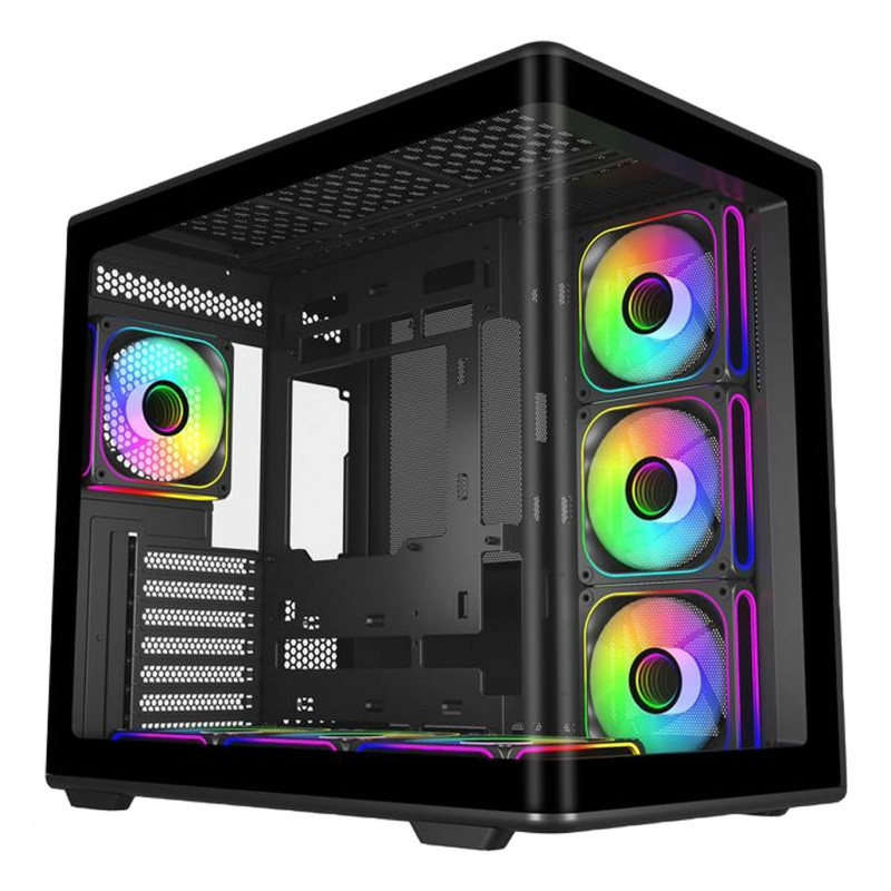 Cooler Master Elite 600 Midi Tower Noir, Transparent