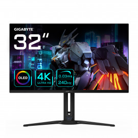 GIGABYTE AORUS Écran de jeu FO32U2 OLED de 32” - 3840 x 2160 (UHD), 240Hz, 0,03ms, KVM, 250 cd m², FreeSync Premium Pro,