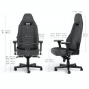 noblechairs LEGEND TX Siège de jeu sur PC Siège capitonné Anthracite, Gris