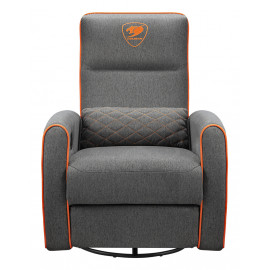 COUGAR CGR-FDF-GRO Fauteuil de gaming Chaise avec assise rembourrée Gris, Orange