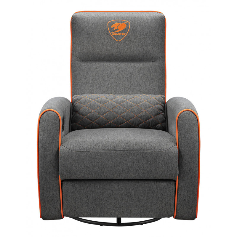 COUGAR CGR-FDF-GRO Fauteuil de gaming Chaise avec assise rembourrée Gris, Orange