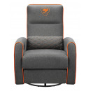 COUGAR CGR-FDF-GRO Fauteuil de gaming Chaise avec assise rembourrée Gris, Orange