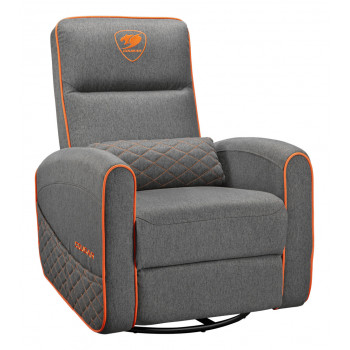COUGAR CGR-FDF-GRO Fauteuil de gaming Chaise avec assise rembourrée Gris, Orange