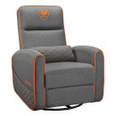 COUGAR CGR-FDF-GRO Fauteuil de gaming Chaise avec assise rembourrée Gris, Orange