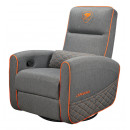 COUGAR CGR-FDF-GRO Fauteuil de gaming Chaise avec assise rembourrée Gris, Orange