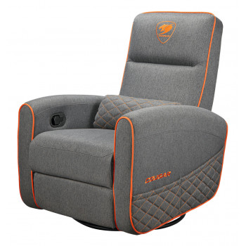 COUGAR CGR-FDF-GRO Fauteuil de gaming Chaise avec assise rembourrée Gris, Orange