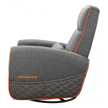 COUGAR CGR-FDF-GRO Fauteuil de gaming Chaise avec assise rembourrée Gris, Orange