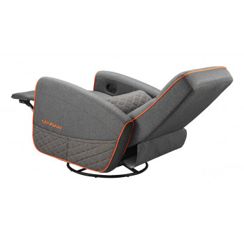 COUGAR CGR-FDF-GRO Fauteuil de gaming Chaise avec assise rembourrée Gris, Orange