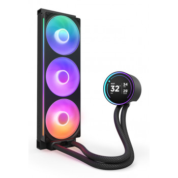 NZXT Kraken Elite 360 RGB Processeur Refroidisseur de liquide tout-en-un 12 cm Noir 1 pièce(s)