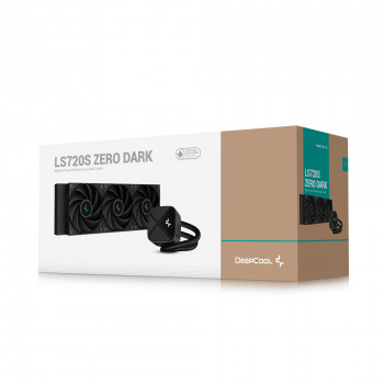 DeepCool LS720S Zero Dark Processeur Refroidisseur de liquide tout-en-un 12 cm Noir 1 pièce(s)