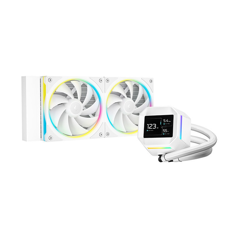 DeepCool LM240 WH Processeur Kit de refroidissement du liquide 12 cm Blanc 1 pièce(s)
