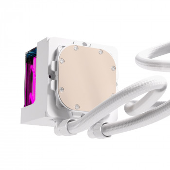Einarex EXWC-VX-1360R-W système de refroidissement d’ordinateur Processeur Refroidisseur de liquide tout-en-un 12 cm Blanc