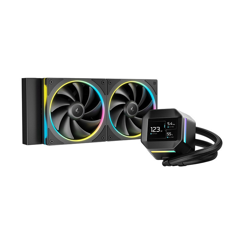 DeepCool LM240 Processeur Kit de refroidissement du liquide 12 cm Noir 1 pièce(s)