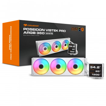 COUGAR CGR-PSDVPRGB-W-360 Processeur Refroidisseur de liquide tout-en-un 12 cm Blanc