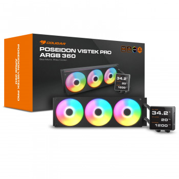 COUGAR CGR-PSDVPRGB-B-360 Processeur Refroidisseur de liquide tout-en-un 12 cm Noir