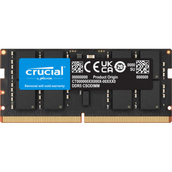 Crucial CT32G64C52CS5 module de mémoire 32 Go 1 x 32 Go DDR5 6400 MT s 262-pin SO-DIMM