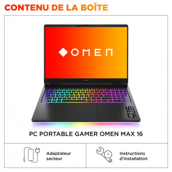 HP OMEN MAX Gaming Laptop 16-ah0018nf Intel Core Ultra 9 275HX Ordinateur portable 40,6 cm (16") WQXGA 32 Go DDR5-SDRAM 2 To